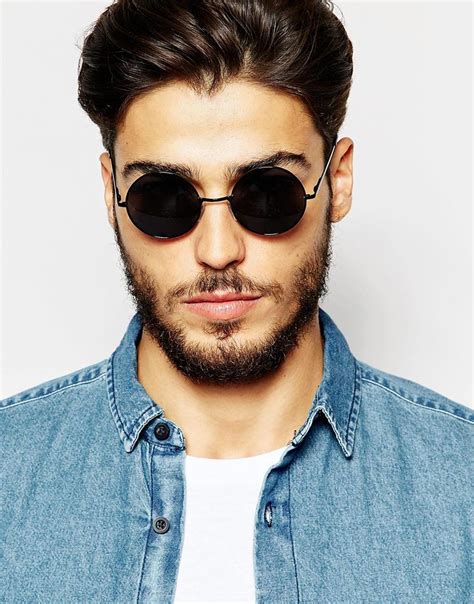 mens circle sunglasses